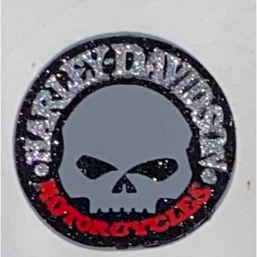 Harley Davidson women’s medium white v-neck tee and with bling logo